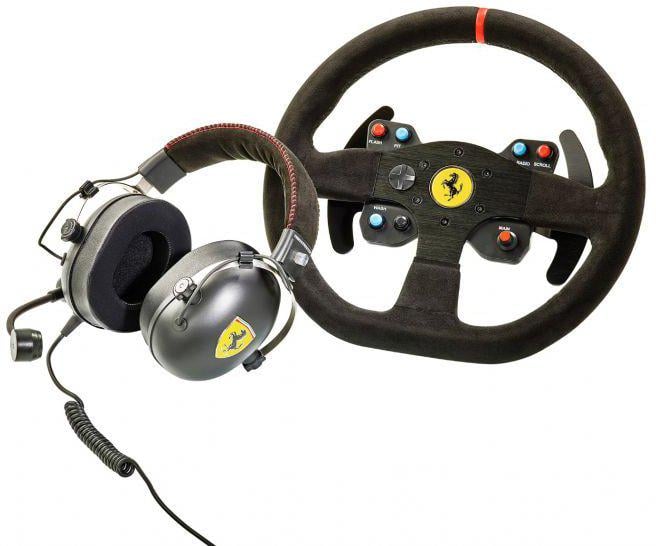 Игровой руль Thrustmaster Race Kit Ferrari 599XX EVO Edition with Alcantara PC/PS4/PS3/Xbox One с гарнитурой Black (326662)