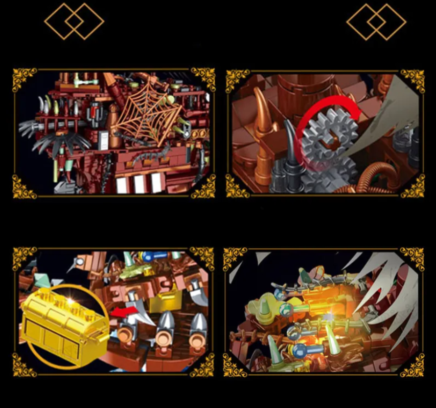 Конструктор Pirates' ship Летучий Голландец 2159 деталей (ККЛГ1) - фото 5 Конструктор Pirates' ship Летучий Голландец 2159 деталей (ККЛГ1) - фото 5