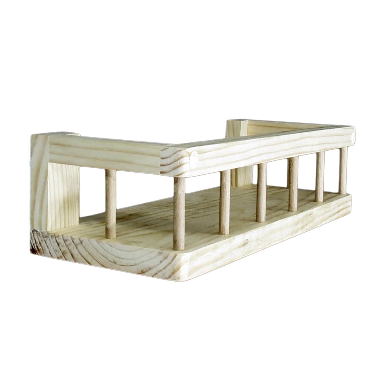 Полка настенная/настольная из дерева Сакаба Бланже (ПНС/000901)