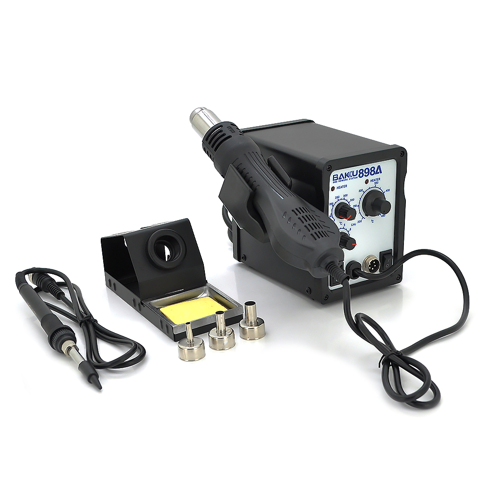 Паяльная станция BAKKU BK-898А с феном 700 Вт 100-450°C 220В 3 насадки (YUT_V2103) Паяльная станция BAKKU BK-898А с феном 700 Вт 100-450°C 220В 3 насадки (YUT_V2103)