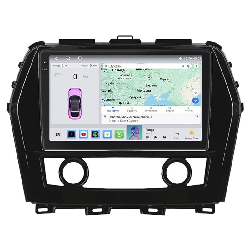 Автомагнитола штатная Lesko QLED CarPlay 4G Wi-Fi GPS 360 Prime для Nissan Maxima VIII A36 2015-2018 10" 4/64 (2354223524)