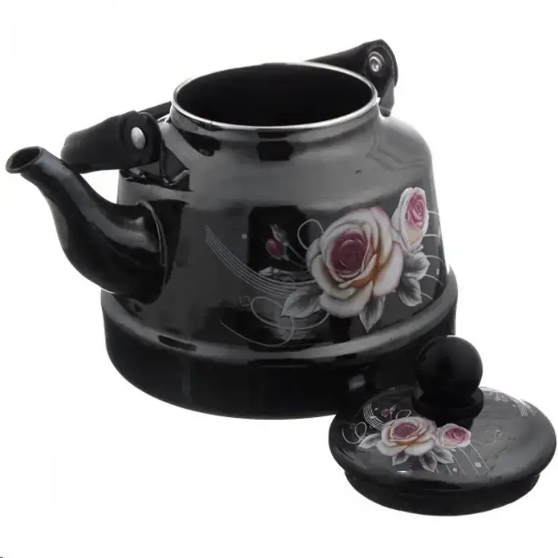 Чайник Unique UN-2309 метал емальований 2,5 л Black (23913146)