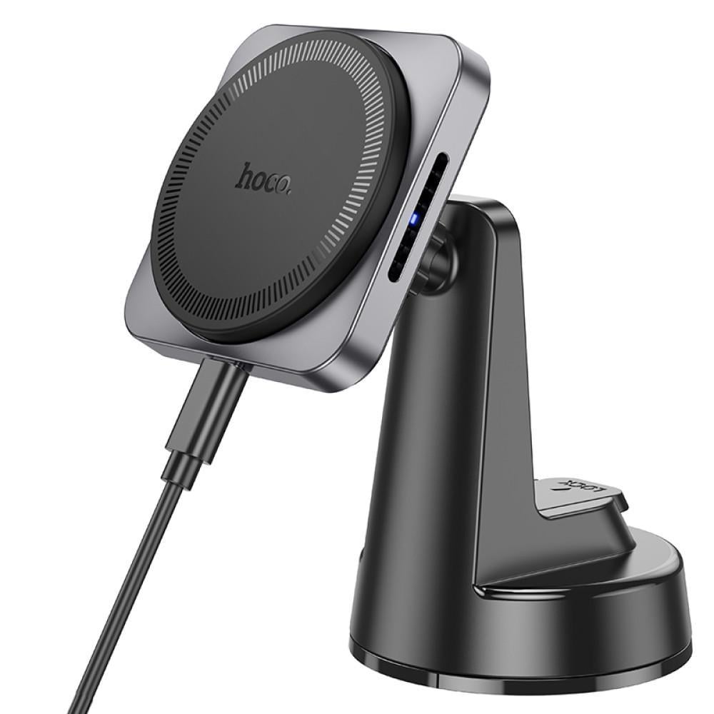 Тримач для телефонів у машину з бездротовою зарядкою Hoco HW16