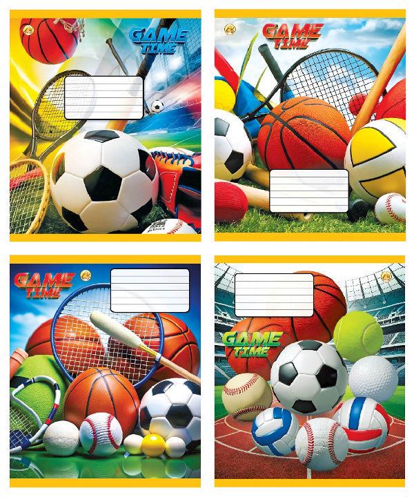 Зошити учнівські Тетрада Спорт в косу лінію тверда палітурка 12 арк. 25 шт. (MTT-199160)