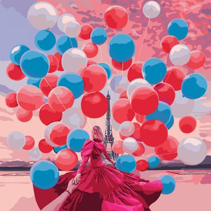 Картина по номерам Идейка Париж! КНО3530 40х40 см