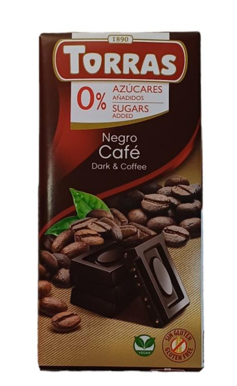 Шоколад черный с кофе Torras без сахара/без глютена 75 г (59007) Шоколад черный с кофе Torras без сахара/без глютена 75 г (59007)