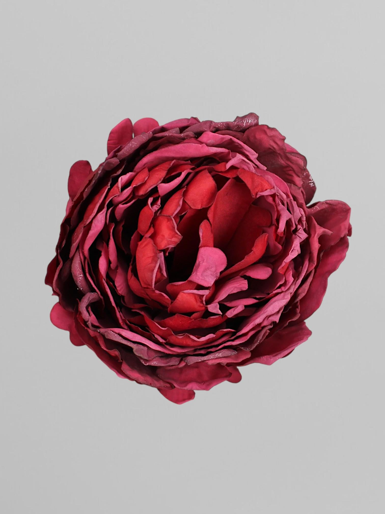 Искусственная головка пиона 10 см Темно-красный (К05056)