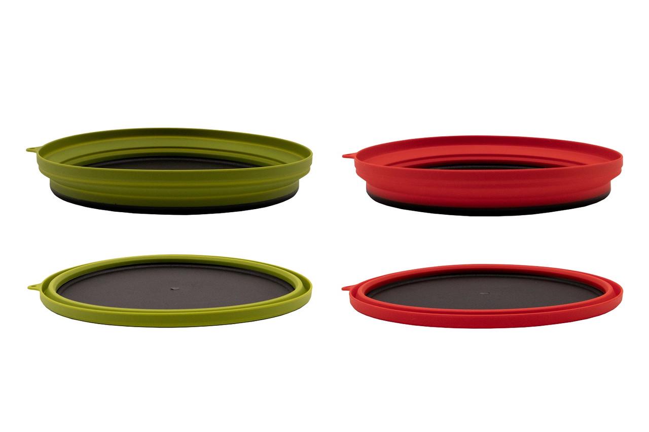 Tramp плоская силиконовая с пластиковым дном 1070 мл Oliva (TRC-124-oliva) - фото 6 Tramp плоская силиконовая с пластиковым дном 1070 мл Oliva (TRC-124-oliva) - фото 6