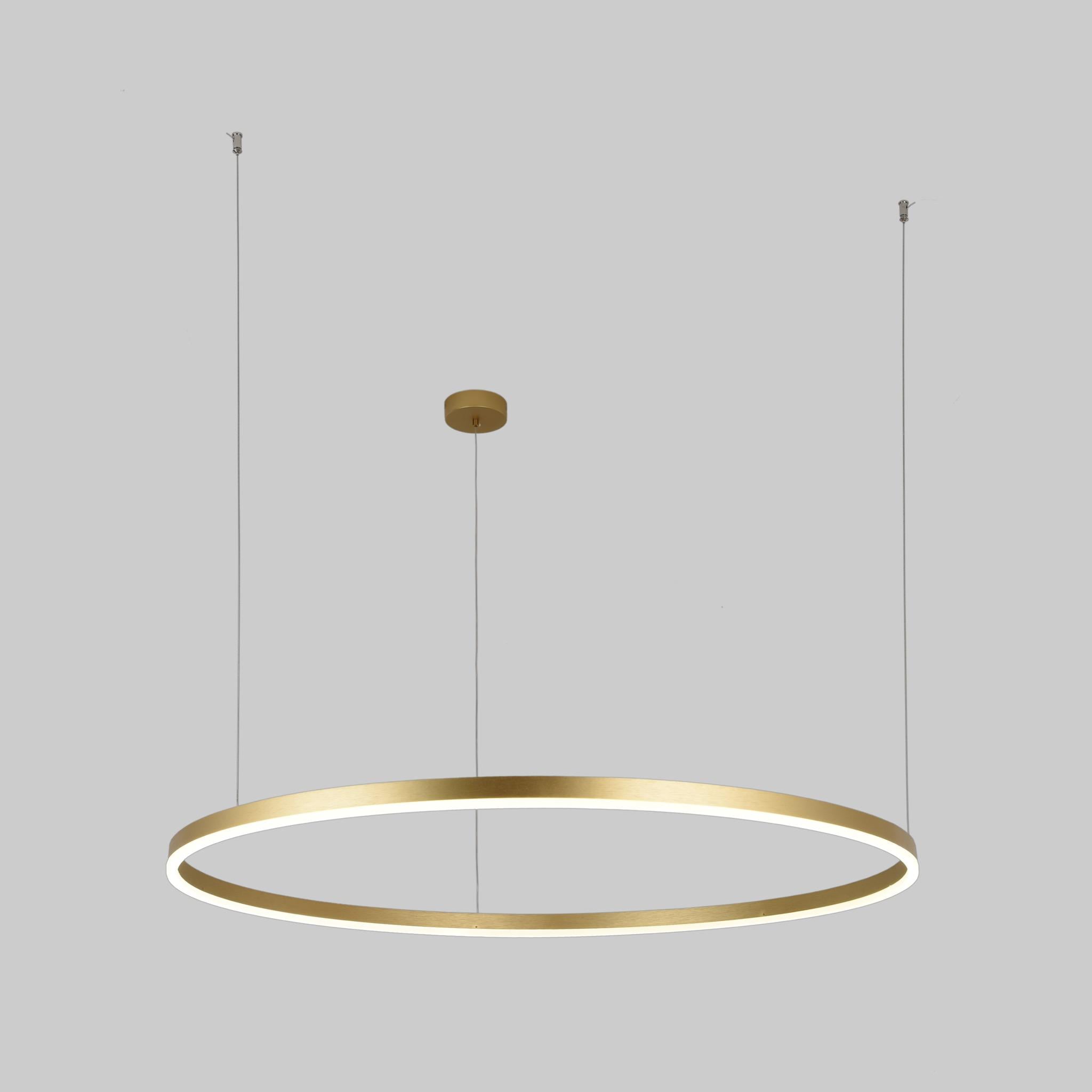 Люстра Levistella Circle подвесная светодиодная 100 см Золотой