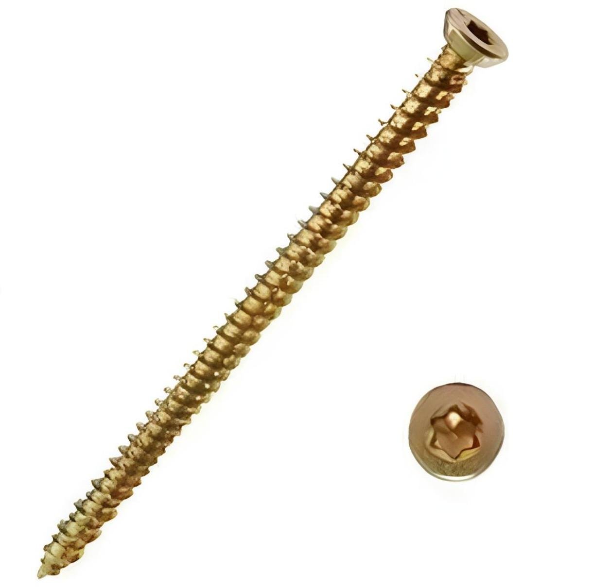 Турбовинт 7,5х152 мм Желтый цинк (75152) - фото 2