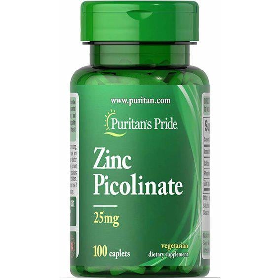 Микроэлемент Цинк Puritan's Pride Zinc Picolinate 25 мг 100 Caplets