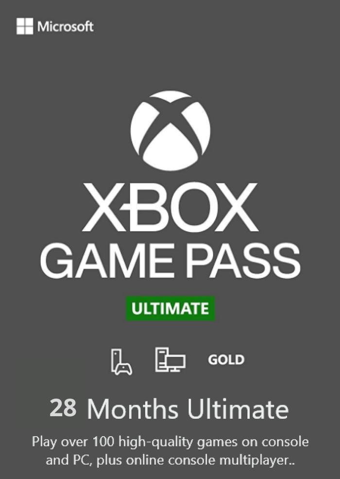 Підписка Xbox Game Pass Ultimate 28 місяців Xbox One/Series та Windows 10 для всіх регіонів та країн (82712405) - фото 1 Підписка Xbox Game Pass Ultimate 28 місяців Xbox One/Series та Windows 10 для всіх регіонів та країн (82712405) - фото 1
