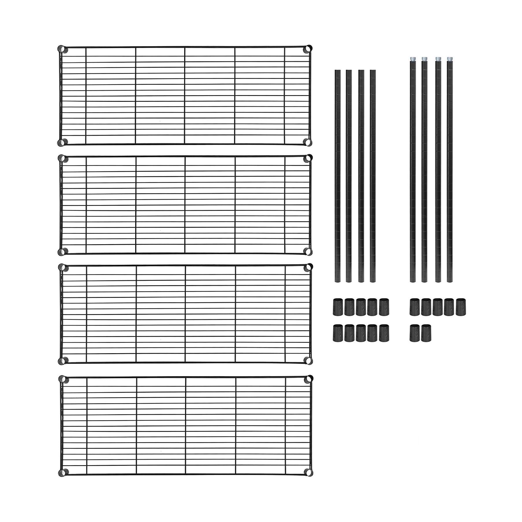 Стеллаж металлический 4 полки 90х35х137 см (3000000005) - фото 3 Стеллаж металлический 4 полки 90х35х137 см (3000000005) - фото 3