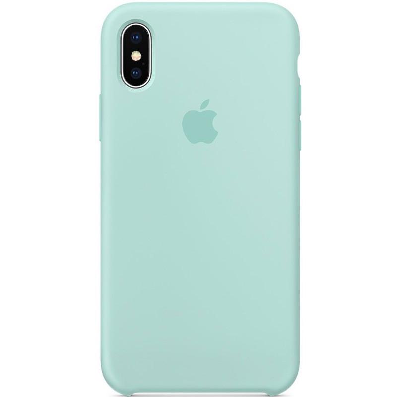 Противоударный Чехол Silicone Case AA для Apple iPhone XS Max 6.5" Бирюзовый/Marine Green