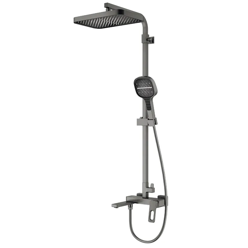 Душевая колонна KOER KB-56031-07 со смесителем 3 функции Графитовый (KR5440)