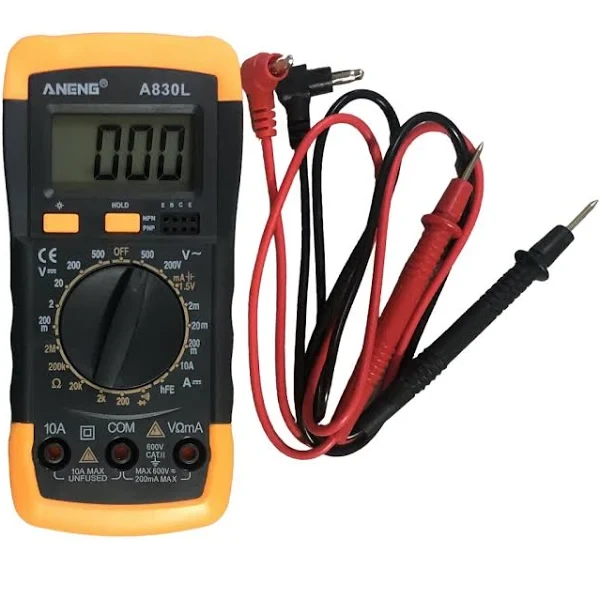 Мультиметр цифровий Aneng A830L Сіро-жовтий (2612939245)
