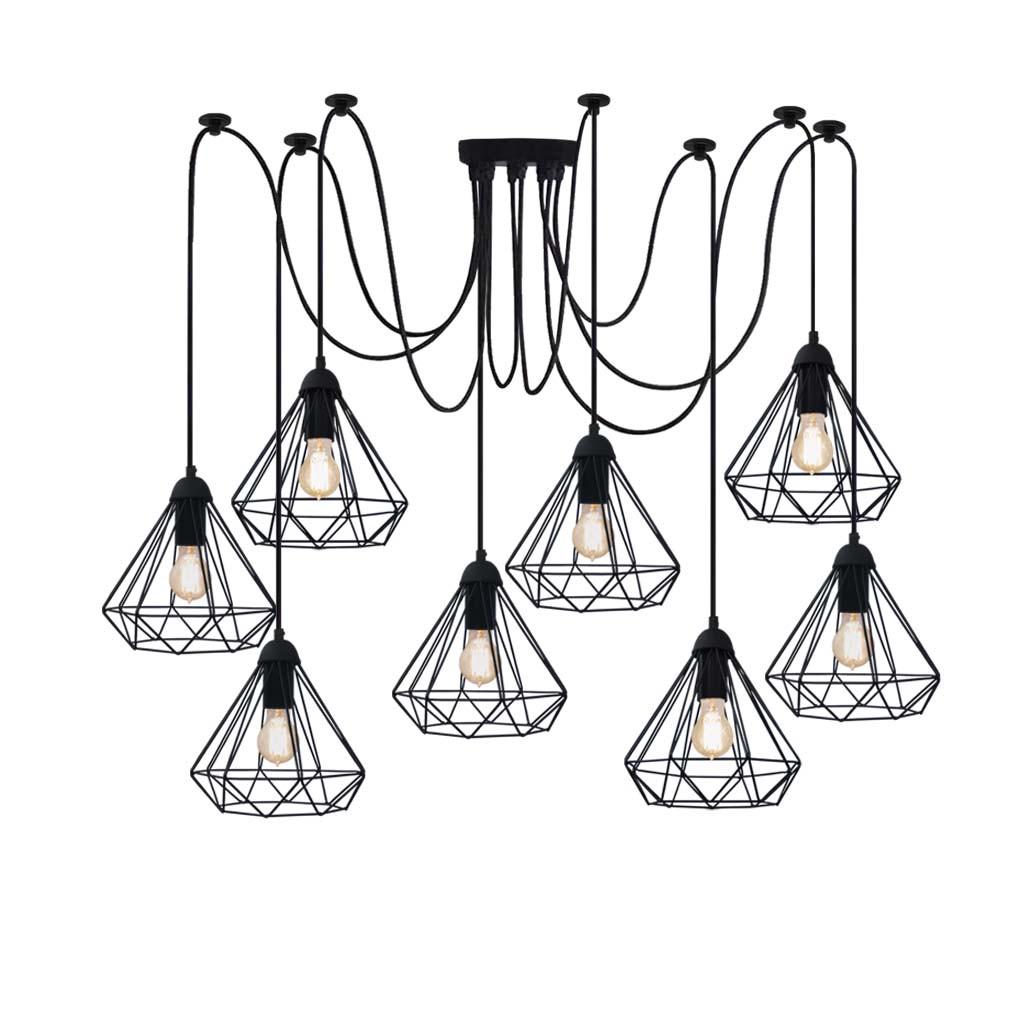 Люстра Levistella Diamond-8 Black - фото 3