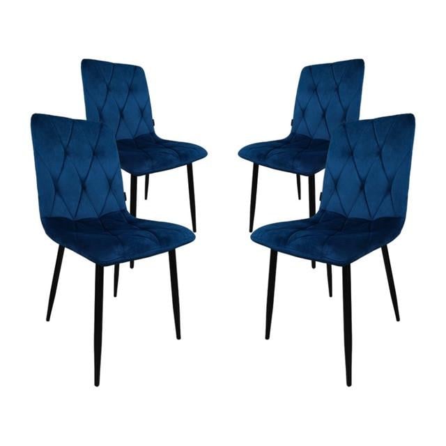 Кресло стул Bonro B-421 для кухни/гостиной/кафе 4 шт. Синий (2522928454)