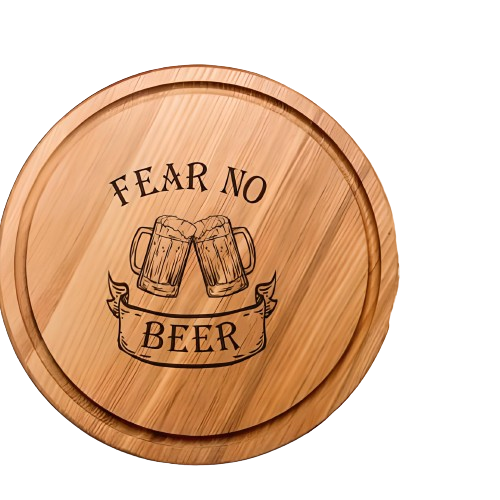 Доска кухонная "Fear no beer" 25 см (4-6-4643440)