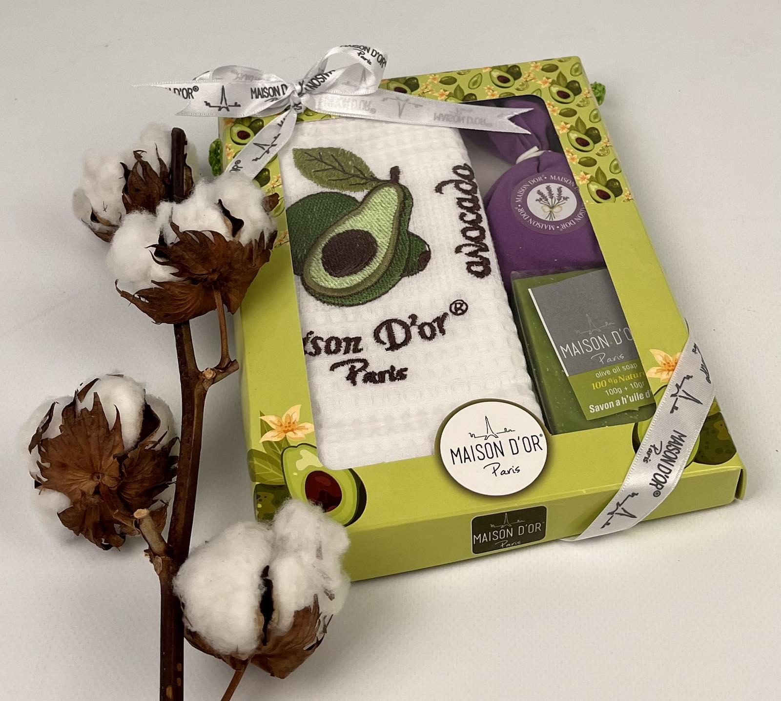 Кухонний рушник з милом Maison D'or Lavender Avocado (CN27849)