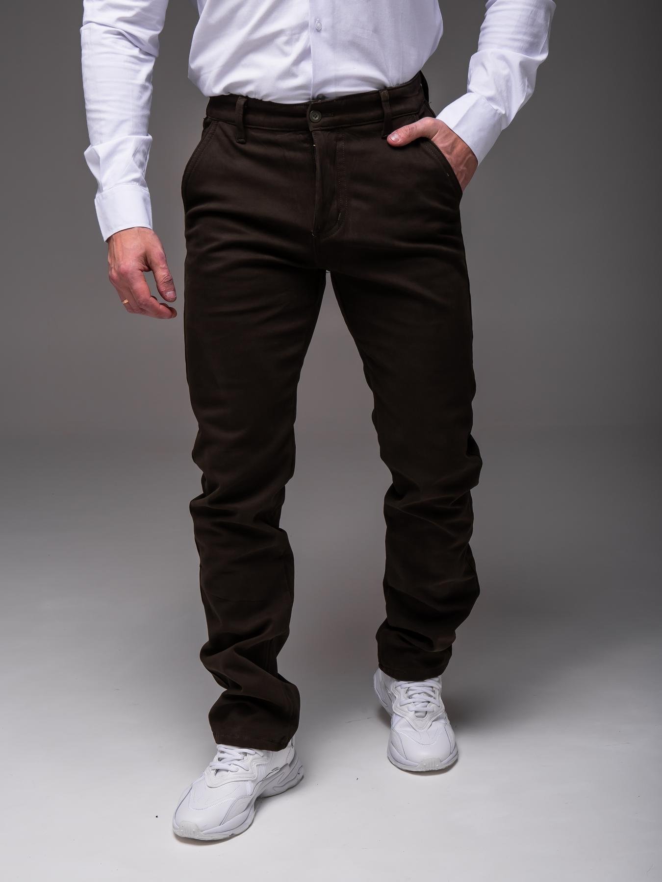 Брюки мужские зимние LS классические на флисе р. 36 Хаки (2471/1/7)