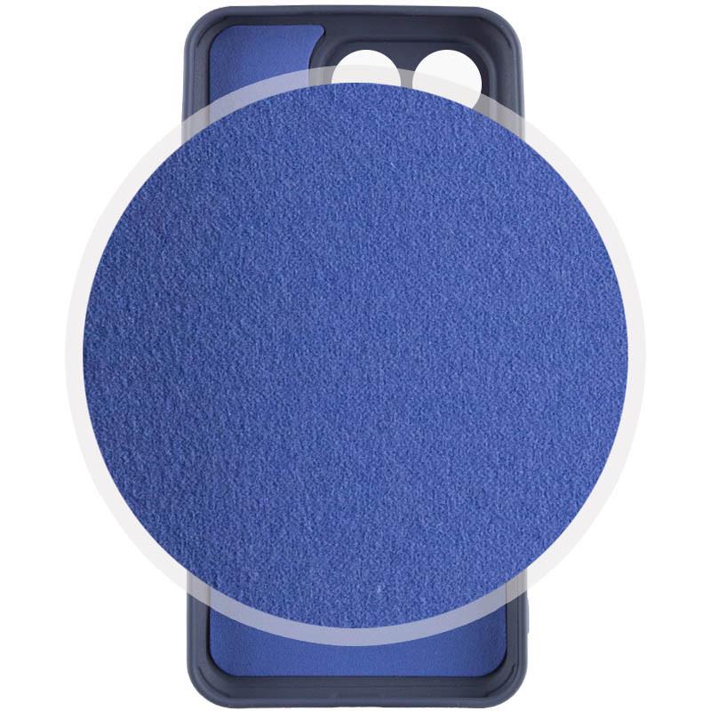 Противоударный чехол Silicone Cover Lakshmi Full Camera (A) для Huawei Honor X8a Синий / Midnight Blue - фото 3