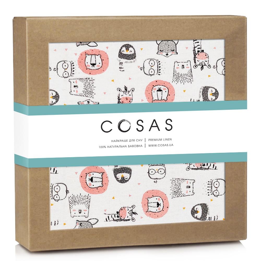 Пеленки байковые Cosas Rose Leo & Giraffe (4822052099063)