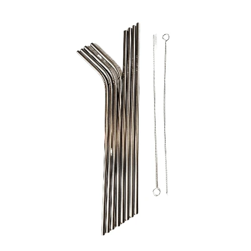 Трубочки из нержавеющей стали из 8 шт. с 2 щетками для чистки (234) Трубочки из нержавеющей стали из 8 шт. с 2 щетками для чистки (234)