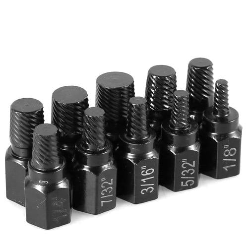 Набір біт екстракторів для вилучення пошкоджених болтів 1/8-13/22 сталь 10 шт. Black (927100) - фото 2 Набір біт екстракторів для вилучення пошкоджених болтів 1/8-13/22 сталь 10 шт. Black (927100) - фото 2