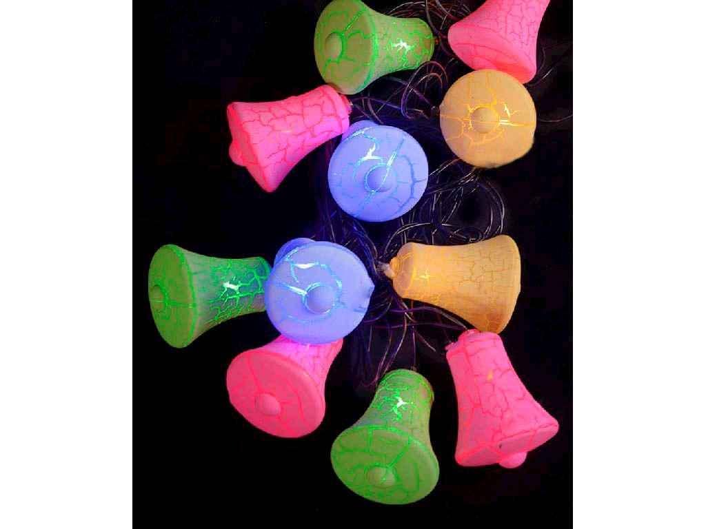 Гірлянда Фігурки 12LED ДЗВІНОЧОК 5 м з перехідником (1698-30)