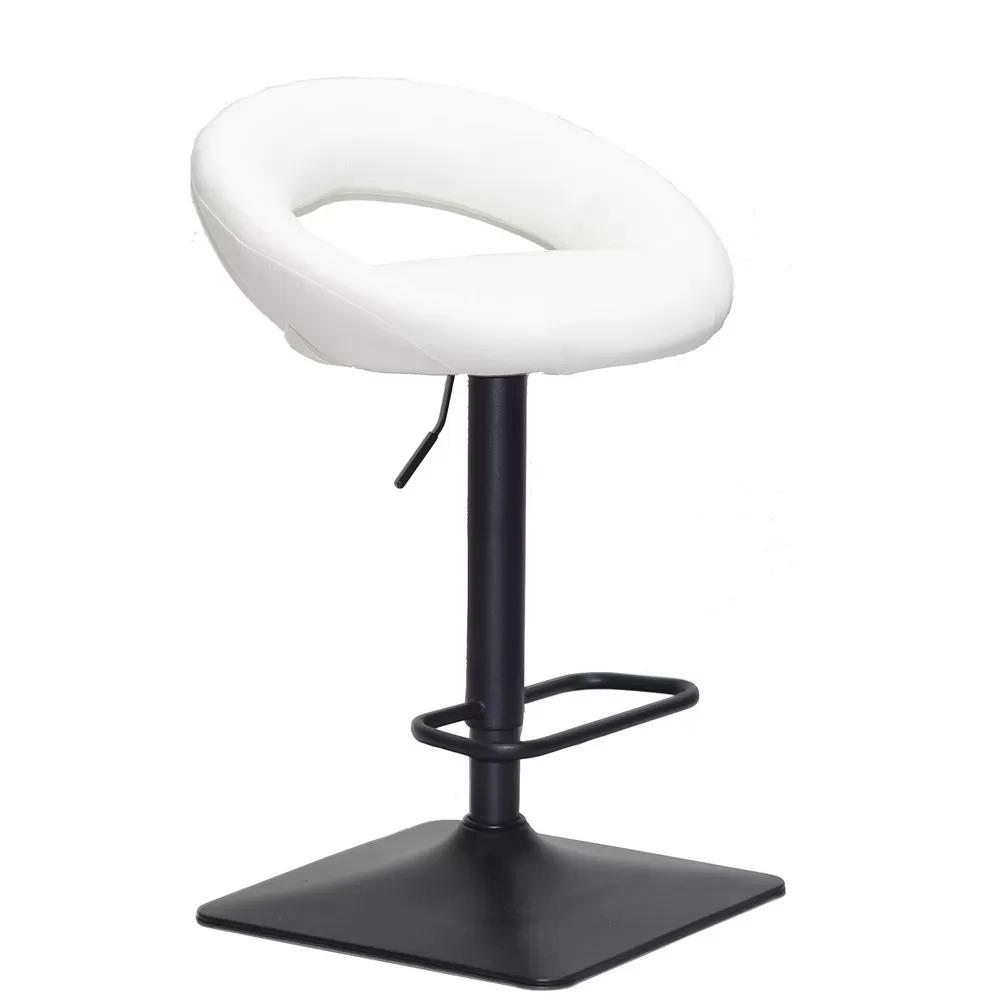 Барный стул Lolly square black экокожа Белый (123748)