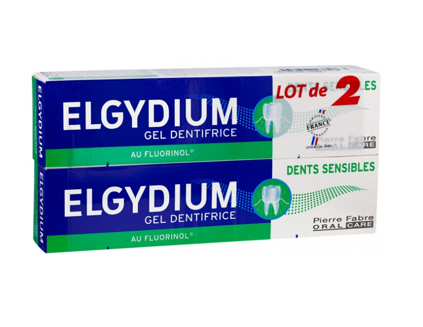 Зубная паста Elgydium Sensitive для чувствительных зубов 75 мл 2 шт. (3577056023828)