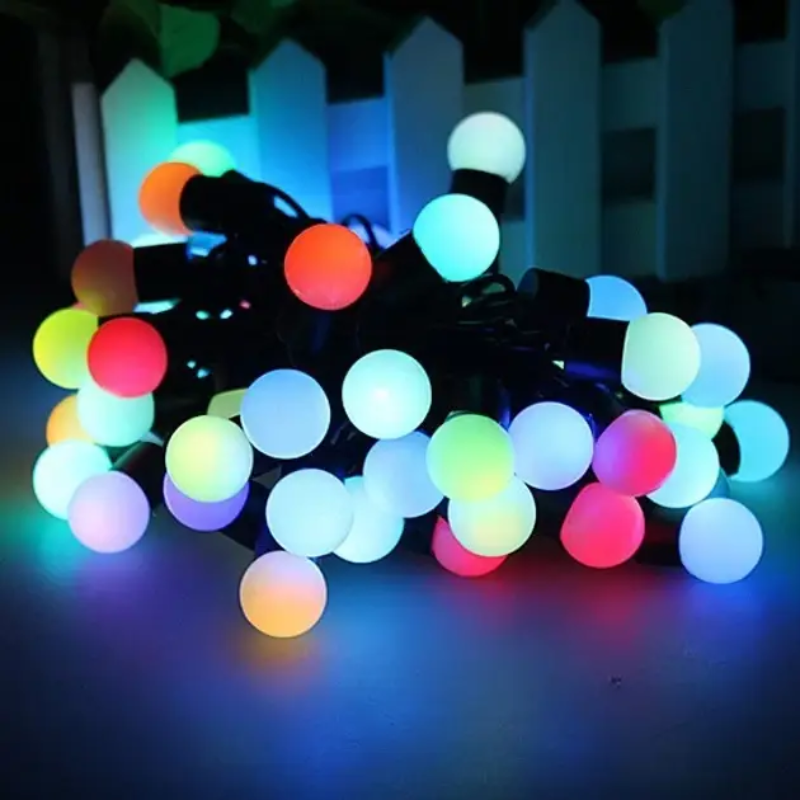 Гирлянда-цепь светодиодная классическая 20 м 200 LED мультиколор Черный (2812396666)