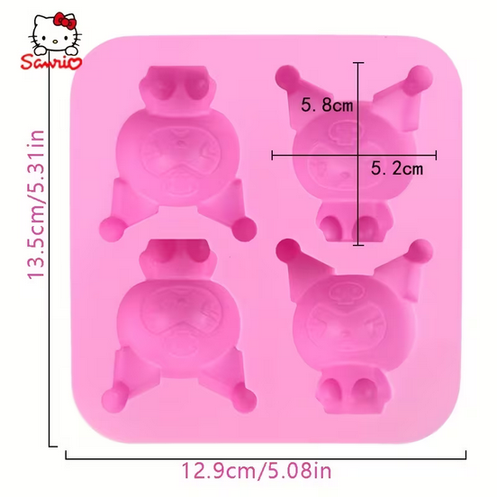 Форма силіконова для випічки Sanrio SAM-0308 Рожевий - фото 3 Форма силіконова для випічки Sanrio SAM-0308 Рожевий - фото 3