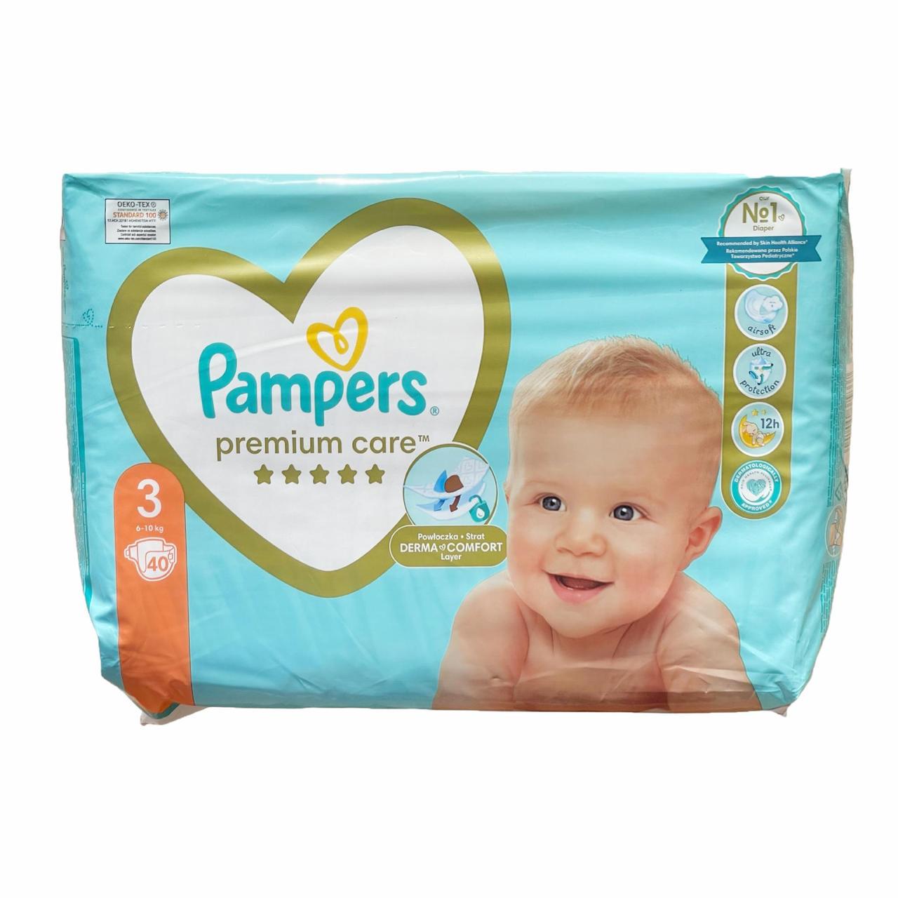 Підгузники Pampers Premium Care 3 6-10 кг 40 шт.