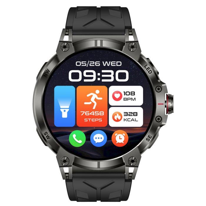 Смарт-часы UWatch Smart Stalker Max Black с компасом (1934) - фото 3 Смарт-часы UWatch Smart Stalker Max Black с компасом (1934) - фото 3