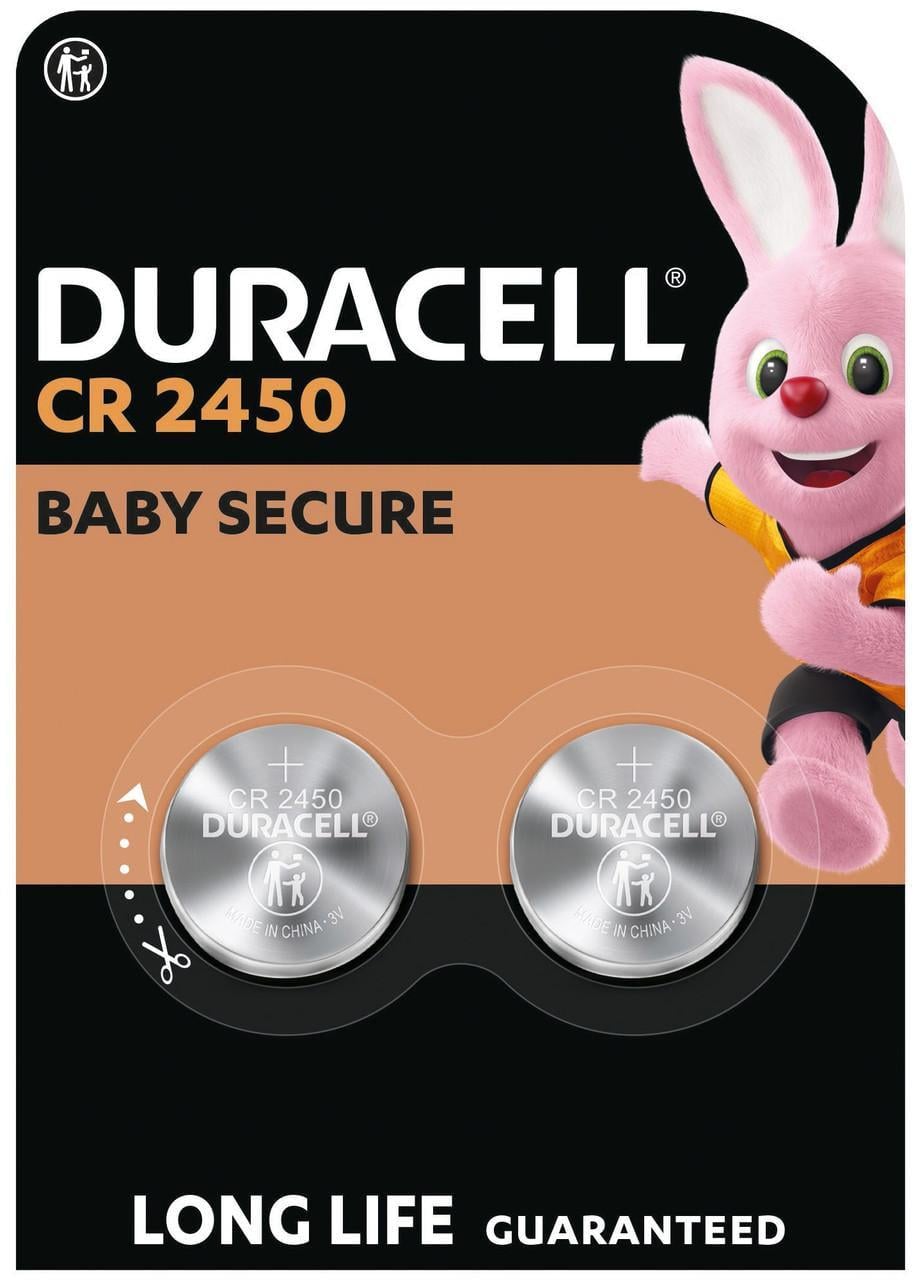 Батарейка літієва спеціальна Duracell типу №171 таблетка №187 2450 3 V CR2450 2 шт. (7091712)