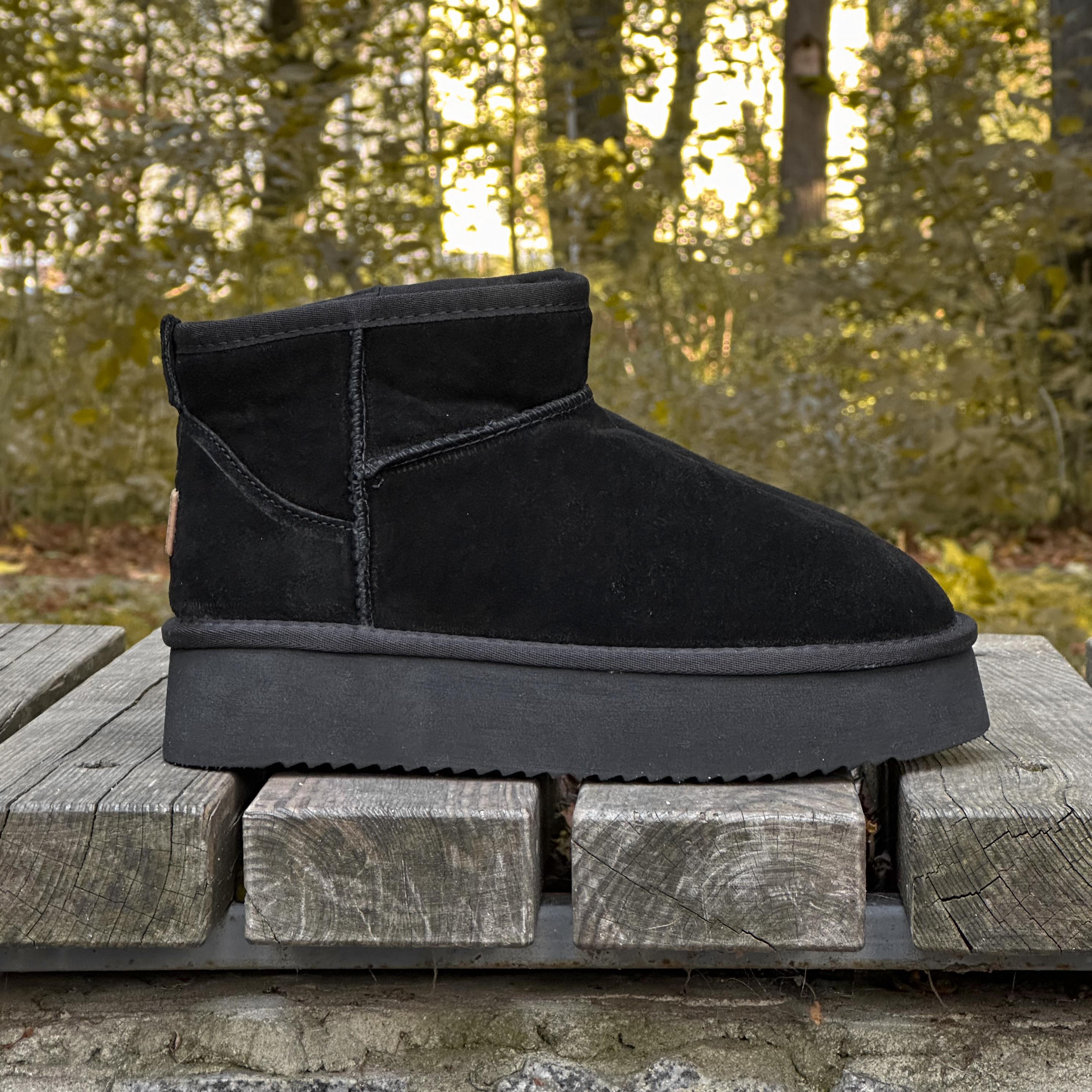 Угги из меха и натуральной замши (A801-40) - фото 9