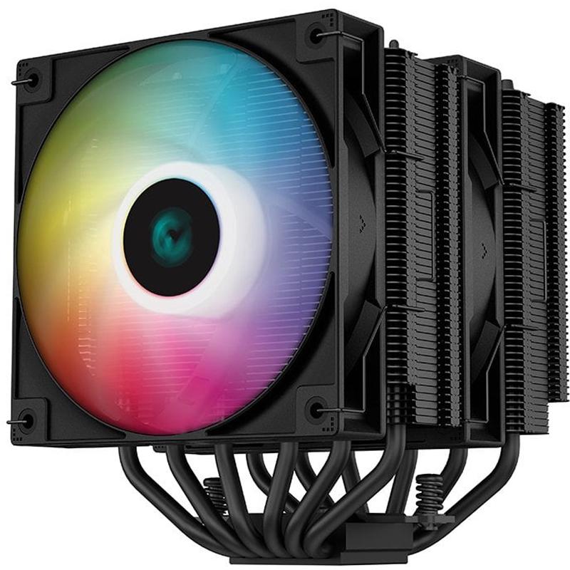 Кулер двобаштовий DeepCool AG620 BK ARGB 120 мм 260 Вт з 6 тепловими трубками та ARGB-підсвічуванням (626338)