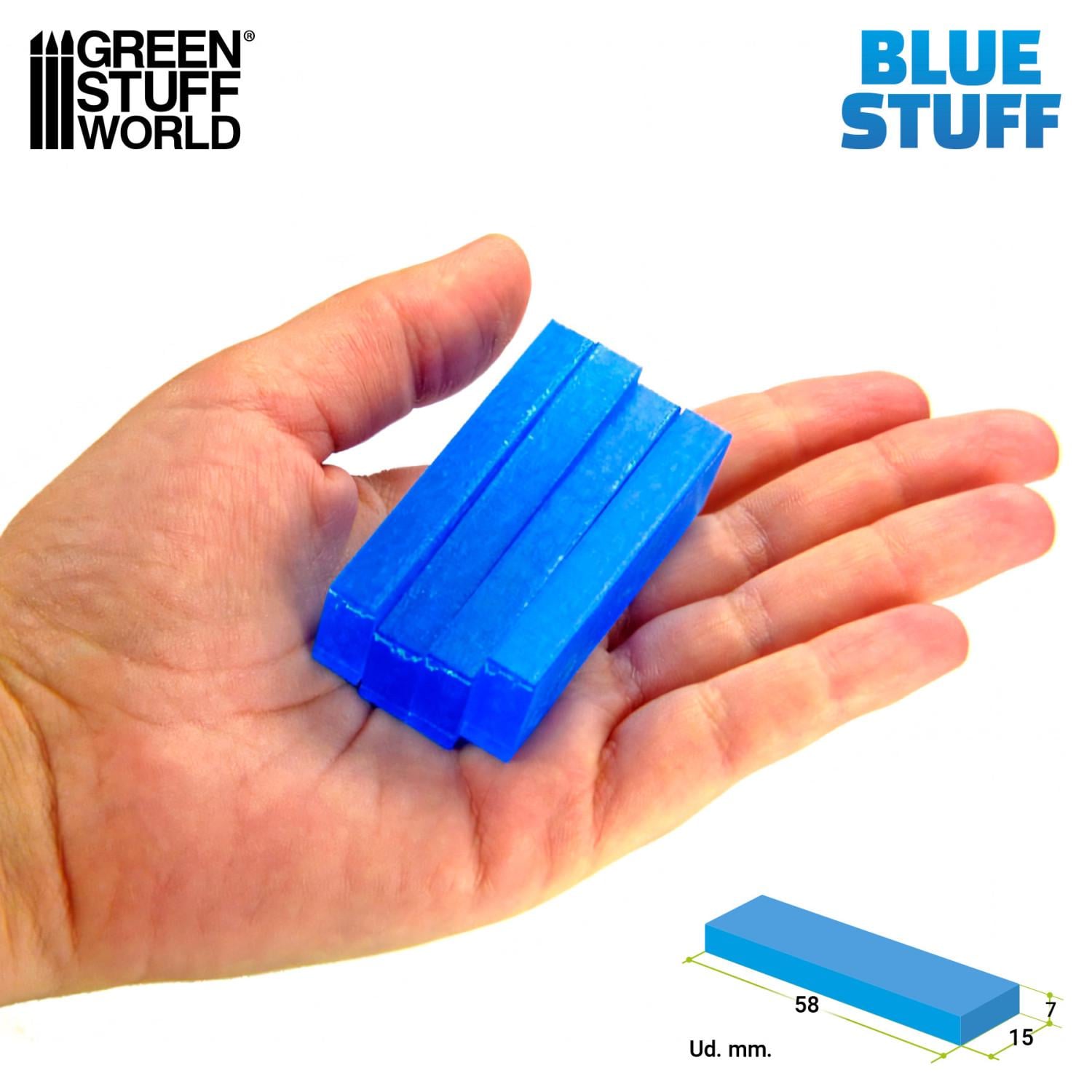 Термоглина модельная GSW Blue Stuff Molds 4 бруски - фото 4