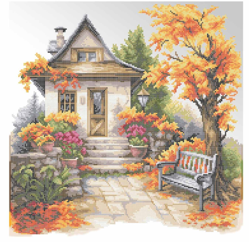 Схема для вышивки бисером Золотая Подкова Краски Осени ЗПП-040 (2842)