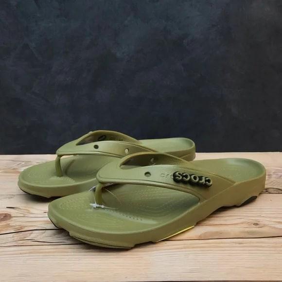 В'єтнамки чоловічі Crocs All-Terrain Flip Aloe р. 42-43 Оливковий (15126) - фото 8 В'єтнамки чоловічі Crocs All-Terrain Flip Aloe р. 42-43 Оливковий (15126) - фото 8