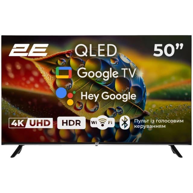 Телевізор 2E 50A77Q 50″ дюймів 3840x2160 QLED Google TV