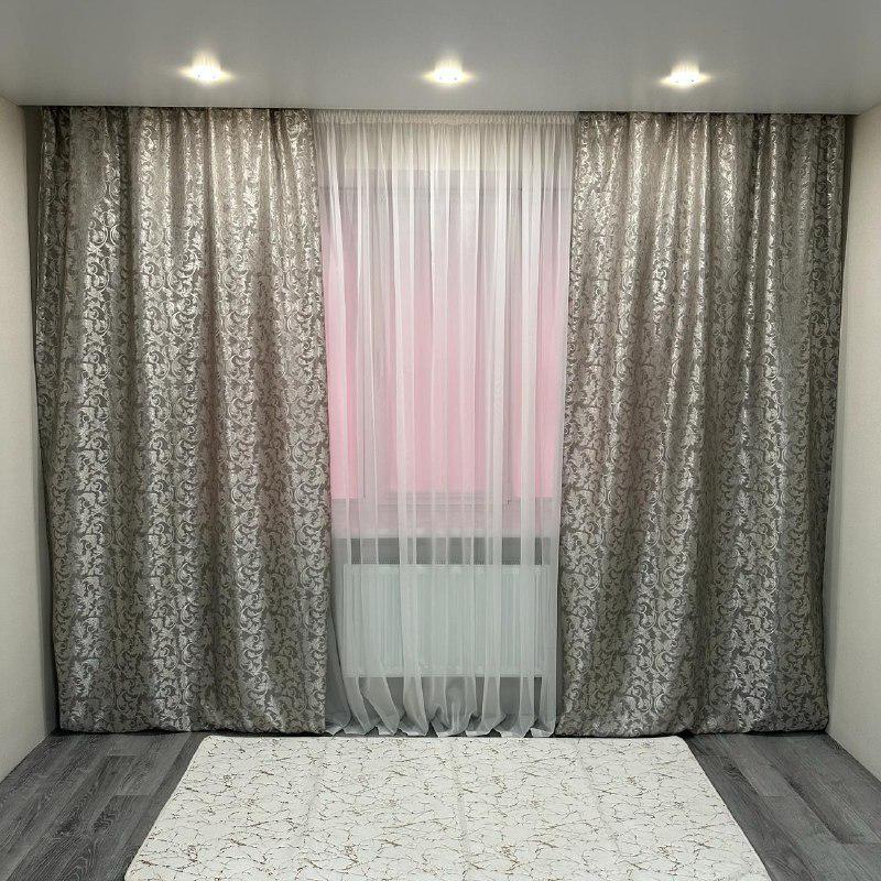 Шторы Севилья жаккардовые 1,5х2,7 м 2 шт. Серый - фото 3 Шторы Севилья жаккардовые 1,5х2,7 м 2 шт. Серый - фото 3