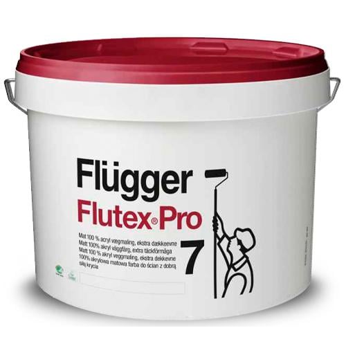 Краска акриловая шелковисто-матовая Flugger Flutex Pro7 9 л