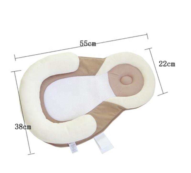 Подушка для позиціонування сну SUNROZ Baby Correct Pillow для новонароджених Коричневий - фото 2