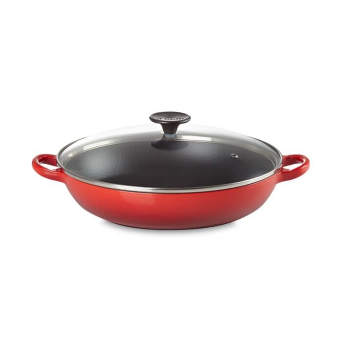 Кастрюля Le Creuset Cerise со стеклянной крышкой низкая 29,7 см 2,8 л