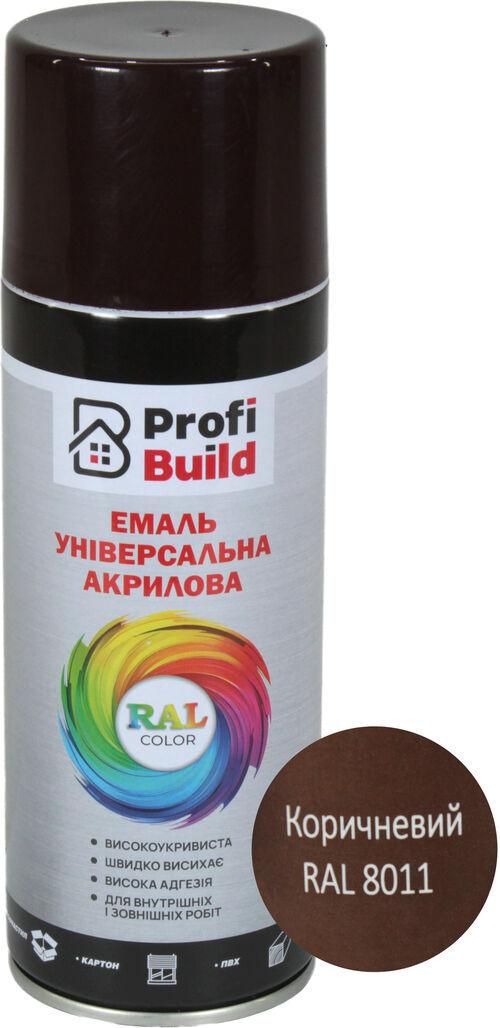 Аэрозольная краска Profi Build RAL 8011 400 мл Коричневый (0102323) Аэрозольная краска Profi Build RAL 8011 400 мл Коричневый (0102323)