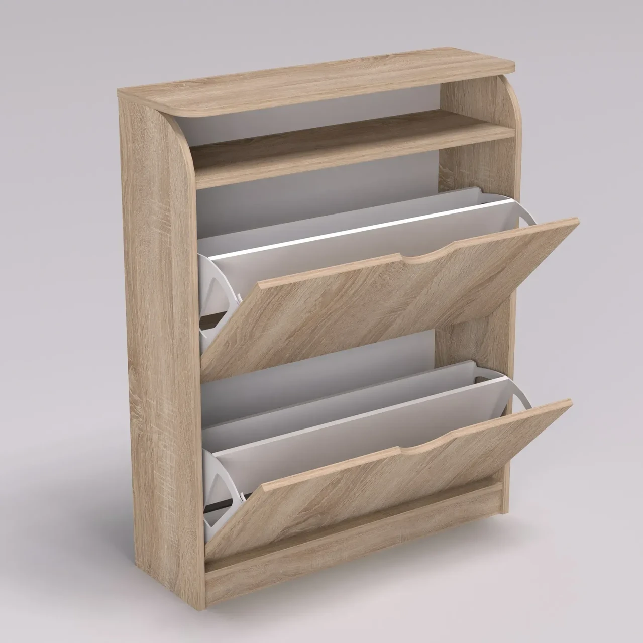 Тумба для взуття Kontinent №1 80х25х100 см Дуб Сонома (53383100) - фото 4 Тумба для взуття Kontinent №1 80х25х100 см Дуб Сонома (53383100) - фото 4