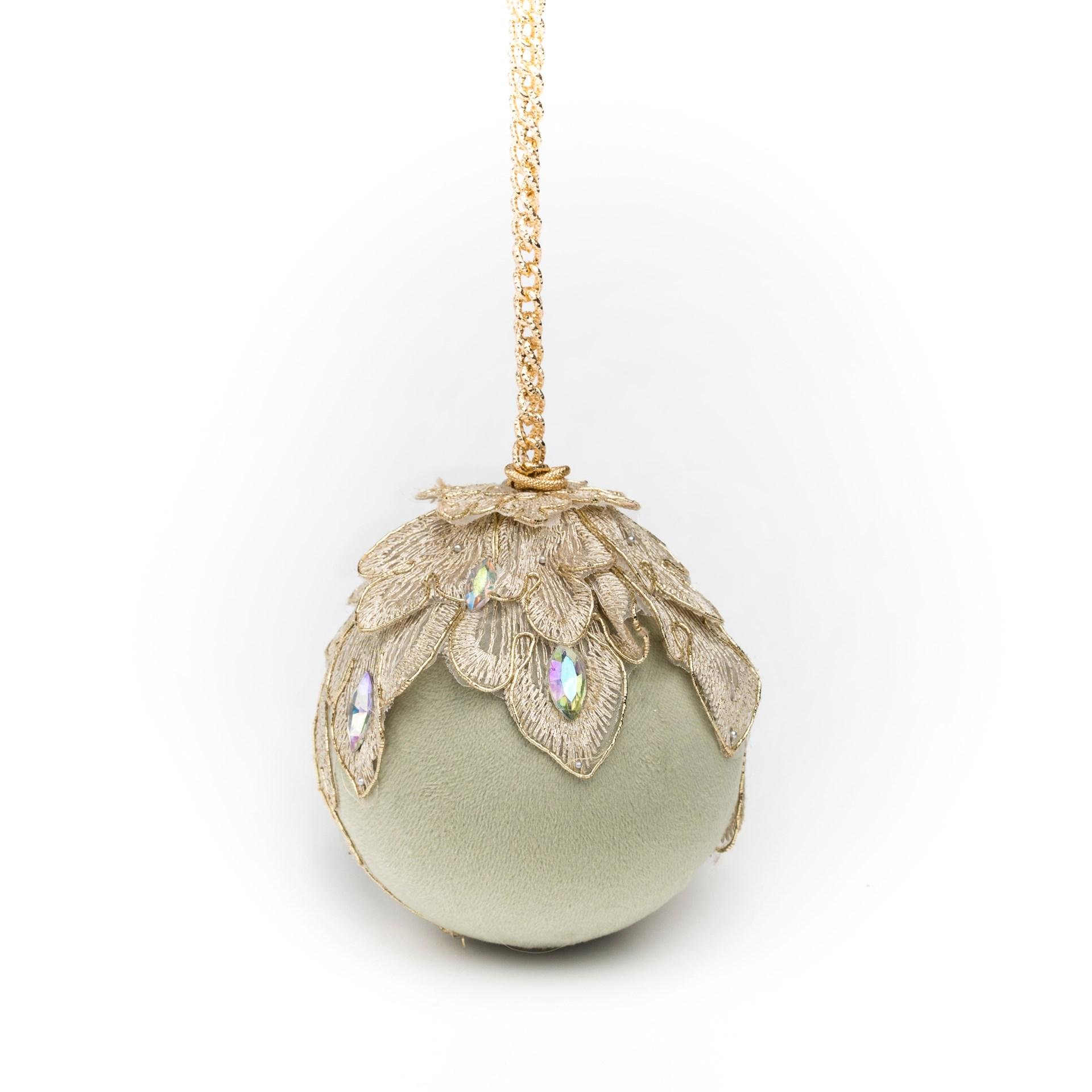 Іграшка на ялинку Флоріаль "Стефанія" куля 10 см (4001)